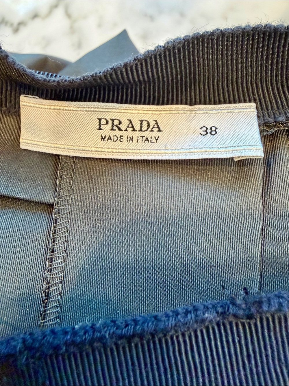 Prada VTG ‘06 Runway Look #8, Olive Taffeta Midi, Satin Bodice, knit straps, 38 - Picture 14 of 16